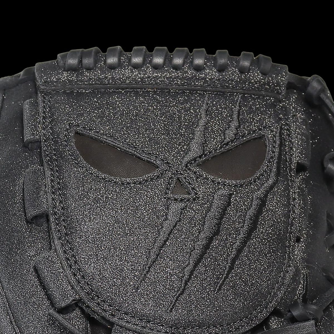 Shadow Showdown 12" Pitcher's Glove with Black Glitter Close Up