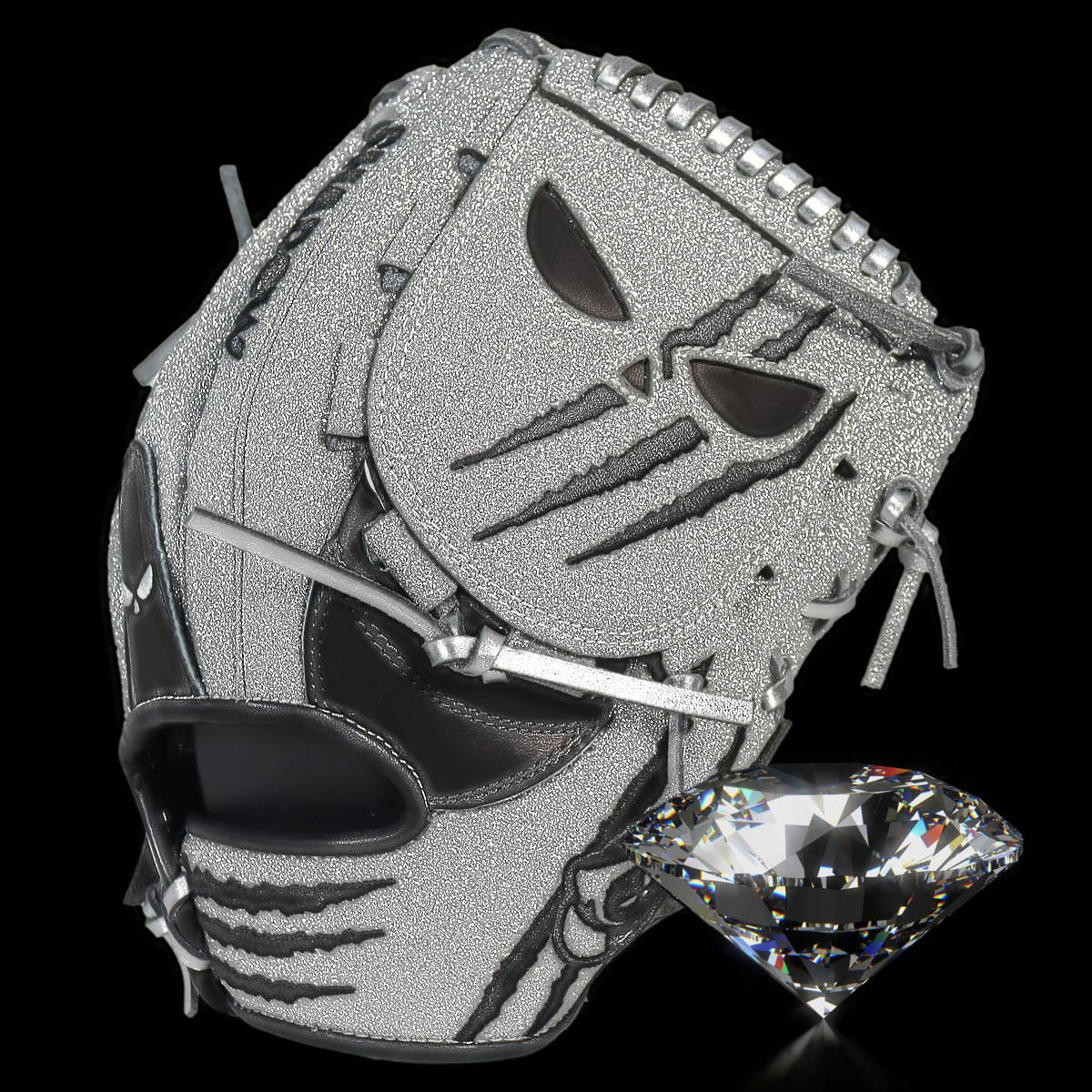 Shadow Showstopper 12" Pitcher's Glove with Silver Glitter