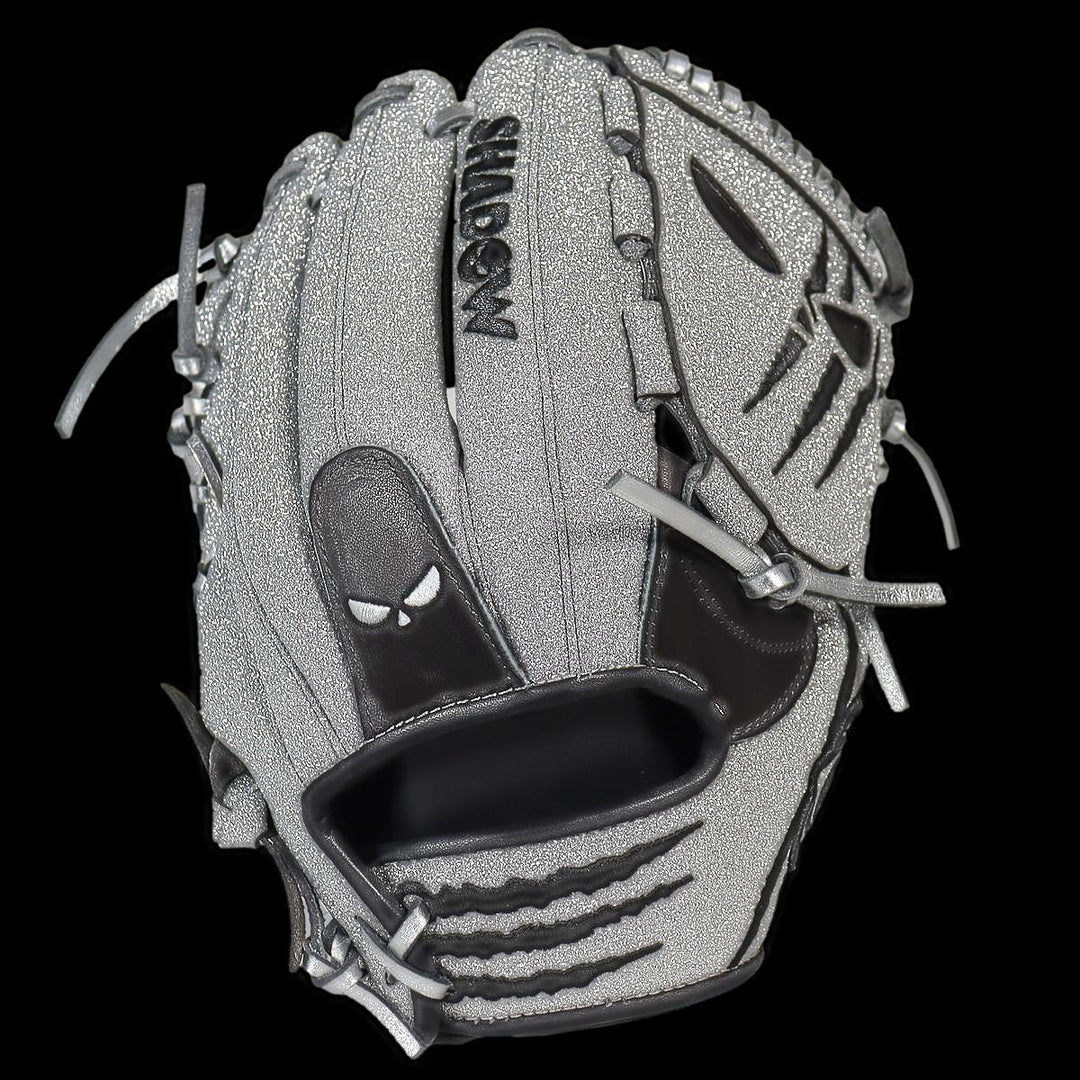 Shadow Showstopper 12" Pitcher's Glove with Silver Glitter Back