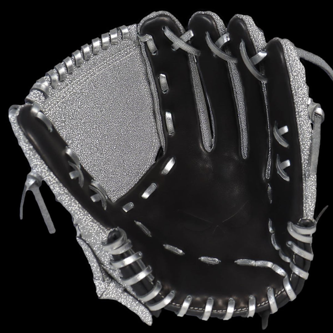 Shadow Showstopper 12" Pitcher's Glove with Silver Glitter Palm