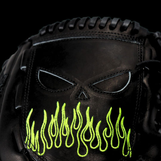 Shadow Striker Black with Neon Green Accents Close Up